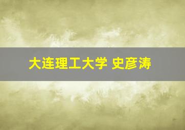 大连理工大学 史彦涛